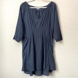 Athleta Navy Blue Peasant Tunic Top